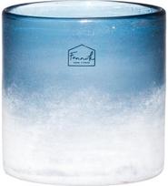 Fanni K stiklinė žvakidė HURRICANE FROST, 12 cm, nakties mėlyna