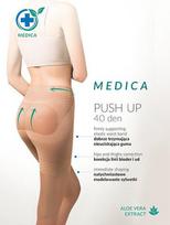 Modeliuojančios moteriškos pėdkelnės PUSH UP 40Den, smėlio spalvos