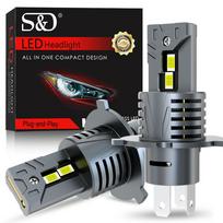 2vnt H4 LED priekinių žibintų lemputės 9003 HB2 Canbus tolimųjų šviesų automobilio šviesa 30000LM turbo LED diodinė lempa Auto 12V 6500K lempa