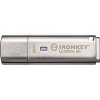 Kingston 32GB IronKey Locker+ 50 USB 3.2 Silver