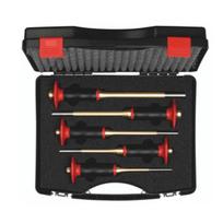 Paralēlo kniedēšanas āmuru komplekts, KNIPEX, 9R4251540, plastmasas kastē, ergonomisks dizains, octagonāls profils