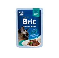 Brit Premium Cat Delicate Beef in Gravy konservai katėms, 24 x 85 g