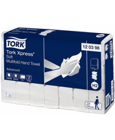 Lapiniai popieriniai rankšluoščiai Tork (H2), Xpress Multifold Soft, 120398, Z lenk., 180 serv., 1 pak.