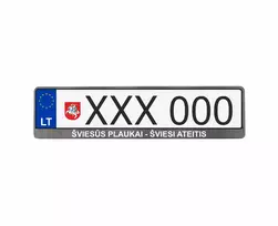 Karboniniai numerių rėmeliai - ŠVIESŪS PLAUKAI - ŠVIESI ATEITIS