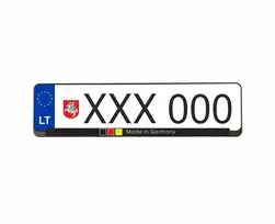 Wurth numerių rėmeliai - Made in Germany