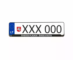 Wurth numerių rėmeliai - ŠVIESŪS PLAUKAI - ŠVIESI ATEITIS
