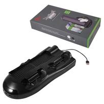 Xbox ONE X Aušinimo ventiliatorius Žaidimų CD dėžutės Apatinis pagrindas Įkrovimo Daugiafunkcinis 20*7*37.5cm juoda