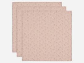 Jollein muslino audinio vystyklų rinkinys 70x70 Miffy Silhouettes Wild Rose 3vnt