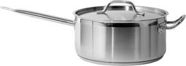 Nerūsējošā tērauda mērces katliņš ar vāku, 28 cm, 8L, YG-00063, YATO Professional