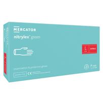 NITRYLEX GREEN, nitrilinės pirštinės be pudros, žalsvos, L dydis, N100