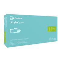 NITRYLEX GREEN, nitrilinės pirštinės be pudros, žalsvos, S dydis, N100