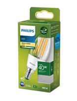 LED lemputė PHILIPS ULTRA EFFICIENT, E14, B35 ,2,3W(=40W), 2700K, 485lm,210lm/W,CL UE SRT4