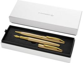 Rinkinys JAZZ NOBLE ELEGANCE: plunksnakotis+tušinukas, Gold