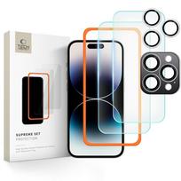 Apsauginių stikliukų rinkinys "Tech-Protect Supreme Set 3-Pack" telefonui iPhone 16 Pro Max