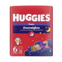 Huggies Overnights kelnaitės-sauskelnės, 6 dydis (15-25 kg), 22 vnt.