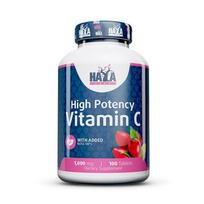 Haya Labs High Potency Vitamin C  with Rose Hips 100 tab. (Vitaminas C su paprastuoju erškėčiu)