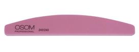 Dildė nagų poliravimui Osom Professional, Half Moon Shape, rožinė, SD1793240240 240/240, 1 vnt, 1/12