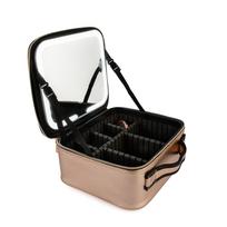 Lagaminas makiažo priemonėms Osom Professional Cosmetic Case With Lighted Mirror OSOMP040RG, rožinės aukso spalvos