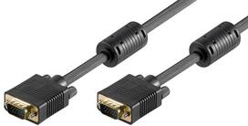 Wentronic VGA kabelis Goobay M/M Gold juodas - 7m