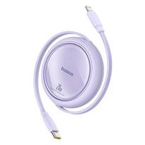 USB Kabelis Baseus Free2Pull USB-C į iP 20W 1m violetinės spalvos