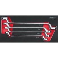 Žiedinių raktų komplektas 4-vnt 1/3 modulis  ULTIMATE+, KS Tools