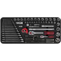 TOOLBOX socket wrench and combination wrench set, 154 pcs, KS Tools