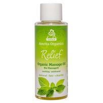 Atpalaiduojantis kūno masažo aliejus, Amrita Organics, 100ml