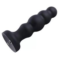 HiSmith HSA59 Tanghulu Silicone Anal Dildo KlicLok 21.2cm Black