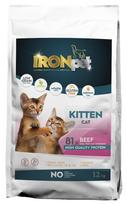 Sausas kačių maistas IRONpet Cat Kitten Beef su jautiena, 12 kg, 1 vnt.