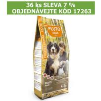 Sausas šunų maistas PLUTO Dog Adult su jautiena, vištiena, kalakutiena, 20 kg, 36 vnt.