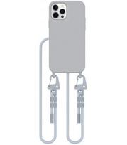 Pilkas dėklas su dirželiu Apple iPhone 12 / 12 Pro telefonui "Tech-Protect Magnecklace Mag"