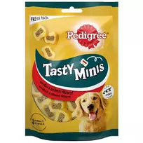 Kramtalai su jautienos ir paukštienos skoniu PEDIGREE TASTY MINIS, 155 g