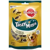 Kramtalai su jautienos ir sūrio skoniu PEDIGREE TASTY MINIS, 140 g