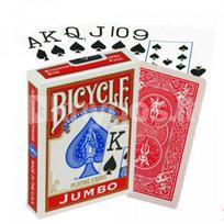 Bicycle Rider Jumbo pokerio kortos (Raudonos)