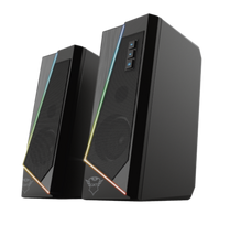 Trust GXT 609 Zoxa Stylish stereo speaker set with RGB Lighting and easy to reach controls