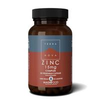 Terranova Cinko 15 mg kompleksas Zinc 15mg Complex 50 kapsuliu