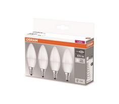KOMPLEKTAS 4xLED Elektros lemputė E14/5W/230V 4000K - Osram