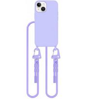 Levandos spalvos dėklas su dirželiu Apple iPhone 13 Mini telefonui "Tech-Protect Magnecklace Mag"