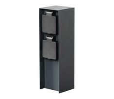 Kanlux 36585 - Lauko kištukinių lizdų stulpas DASTO 2Z Type E 230V IP44 antracitas