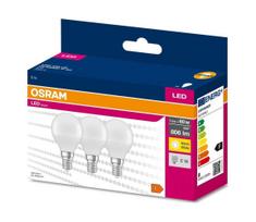 KOMPLEKTAS 3x LED elektros lemputė P45 E14/7,5W/230V 3000K - Osram