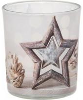Žvakė stikliniame indelyje WINTER STAR