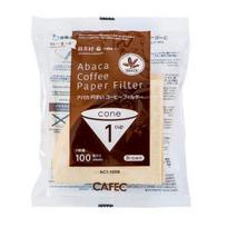 CAFEC Abaca Kavos filtrai, 01 dydis, 100 vnt. popierinis.