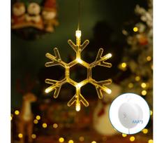 Aigostar - LED kalėdinė dekoracija LED/3xAAA šilta balta snaigė 19cm