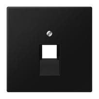 Kompiuterinio lizdo apdaila JUNG LS969-1UASWM (juoda, matinė, 1xRJ45)