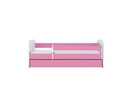 Vaikiška lova be čiužinio ir stalčiaus Kocot Kids BabyDreams Pink animals, 180x80cm, rožinė