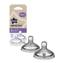 Tommee Tippee Natural Start Anti-Colic Teat kūdikių buteliuko čiulptukas Variable Flow 0m+ 2 vnt.