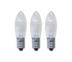 Markslöjd 8263 - KOMPLEKTAS 3x Didelio-našumo Kalėdų lemputė TOPPLAMPA E10/3W/34V