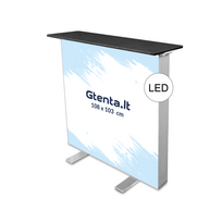 MOBILUS LED PARODŲ STALIUKAS 108x103CM