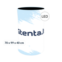 MOBILUS LED PARODŲ STALIUKAS (OVALAS) 70x99x40CM
