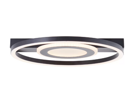 Lubinis LED šviestuvas BRILLIANT MAUREEN, 22 W, 3000 K, 2900 lm, juodos sp, Ø 37 x 5 cm